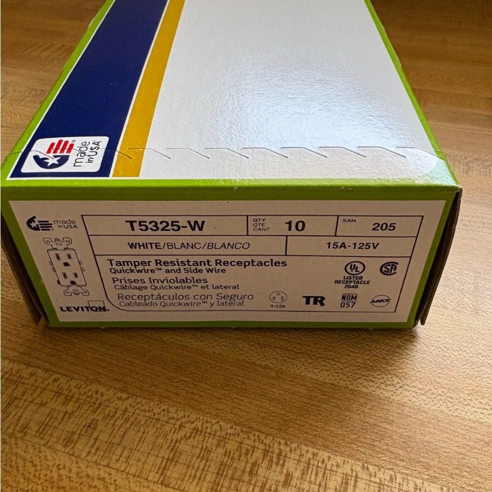New Leviton T5325-W - 10 Pack